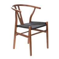 Jedálenská stolička CADERIA pletená hnedá 45x45x76 cm HOMLA