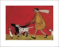 Sam Toft Doris so psami - prémiový plagát