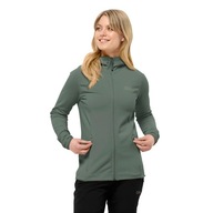 Dámska mikina Jack Wolfskin Baiselberg Hooded FZ hedge green S