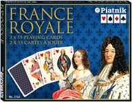 Wyjątkowe Karty do gry 2 talie PIATNIK Francuscy królowie FRANCE ROYALE