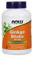 NOW Foods Ginkgo Biloba 60mg 240 vkaps