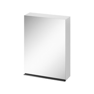 Zrkadlová skrinka VIRGO 60 biela s čiernymi úchytmi (S522-014)