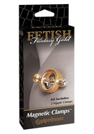 Stymulator-FF GOLD MAGNETIC NIPPLE CLAMPS Pipedream