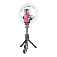 Selfie tyč/statív Puluz s dvojitým osvetlením