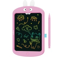 Tablet graficzny dla dzieci do rysowania znikopis tablica różowa z rysikiem
