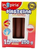 Plastelina brązowa 15 lasek 250g