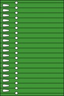 Etykiety szkółkarskie pętelkowe 11x140 mm 180 szt. zielone
