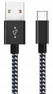 Fonott Nylon kábel USB-C Type-C 1m Zsinóros zsinór a gyors töltéshez