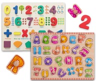 Montessori sada 50prvkov výučba počítania písmen