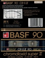 BASF 90 CR-S II kaseta magnetofonowa chromdioxid NOWA