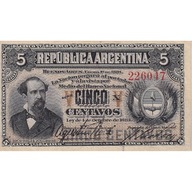 Banknot, Argentina, 5 Centavos, 1883, 1883-10-04,