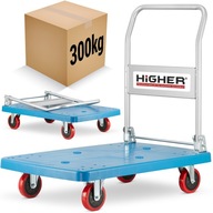Wózek platformowy towarowy składany transportowy magazynowy HIGHER 300kg