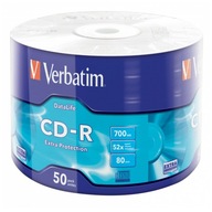 PŁYTY CD-R Verbatim 700MB Extra Protection Surface Wrap (50 Spindel) 43787