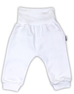 Spodnie białe półśpiochy bawełniane Nicol 62