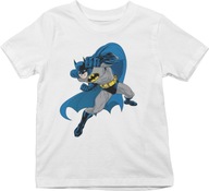 KOSZULKA T-SHIRT DZIECIĘCA BIAŁA [3XS] 92CM TOP BATMAN + GRATIS TEKST