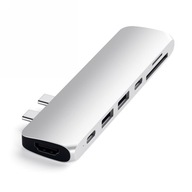 Hub Adapter Satechi Pro z podwójnym USB-C do Apple