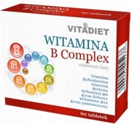 Vitamín B COMPLEX B1 B2 B3 B5 B7 B6 B12 x 60 tbl