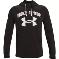 MIKINA UNDER ARMOUR RIVAL TERRY BIG LOGO HOODIE MEN BLACK XXL