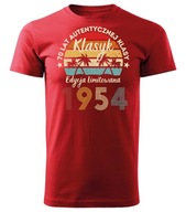 koszulka na 70 URODZINY PREZENT NA URODZINY rocznik 1954 tshirt - L