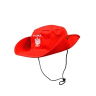 Kovbojský klobúk Bielo-červený