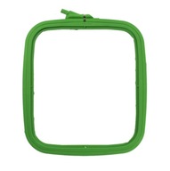 Plastikowy tamborek do haftu prostokątny 22x19,5cm Nurge No.3 zielony mocny