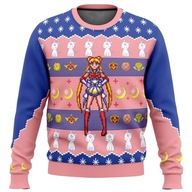 Bluza brzydki świąteczny sweter Sailor Moon boże narodzenie karnawał Anime