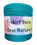 T-SHIRT Yarn Opus Natura przędza w 100% z recyklingu, bawełna, turkusowy