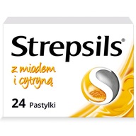 Strepsils miód i cytryna, 24 pastylki
