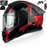 KASK MOTOCYKLOWY NAXA F27 FIBERGLASS r.S+BLENDA PINLOCK ANTYPARA W ZESTAWIE