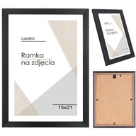 Ramka na zdjęcia 15x21 ramki czarna foto MDF A5 CADRO