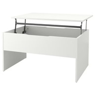 IKEA OSTAVALL Nastaviteľný konferenčný stolík, biely, 90 cm