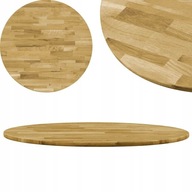 Blat do stołu okrągły drewniany dębowy 70 cm