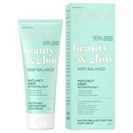 Eveline Cosmetics Beauty & Glow zmatňujúci detoxikačný krém 75ml