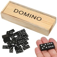 DOMINO DREWNIANE GRA W PUDEŁKU 28 ELEMENTÓW