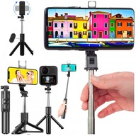 SELFIE STICK Z PILOTEM KIJEK MONOPOD TELESKOPOWY Kijek Statyw Bluetooth LED