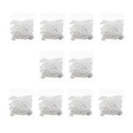 Balenie 10 roztomilých kreslených malých vatových guličiek pre biele