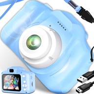 Digitálny fotoaparát Retoo aparat cyfrowy dla dzieci niebieski