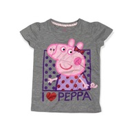 Dievčenské tričko PEPPA PIG 2 ročné