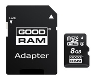 Pamäťová karta microSDHC GOODRAM 8 GB + SD adaptér