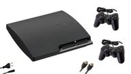 Konzola Sony Playstation 3 Slim 160 GB + 2× Ovládač drôtový Aptel čierny