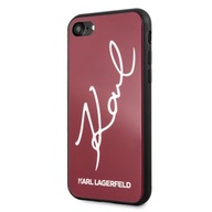 Karl Lagerfeld nakładka do iPhone 7 / 8 KLHCI8DLKSRE czerwone hard case Sig