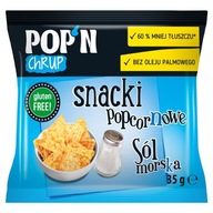 POP'N Chrup snacki popcornowe z solą morską Sante