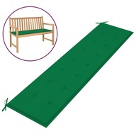 Poduszka na ławkę ogrodową, zielona 200x50x3 cm