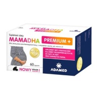 MamaDHA Premium + 60 KAPS / KWAS FOLIOWY / WITAMINY / DHA