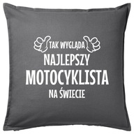 NAJLEPSZY MOTOCYKLISTA poduszka 50x50 prezent