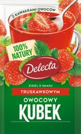 DELECTA OWOCOWY KUBEK Kisiel truskawkowy z kawałkami owoców na szybko 30g