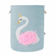 JÁTÉKTÁROLÓ KOSÁR 40X50 CM HATTYÚ TŰ ÉS CÉRNA ALÓL