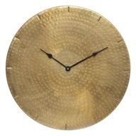 Zlaté nástenné hodiny kovové glamour retro vintage