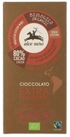 Czekolada gorzka z kawałkami kakao bezglutenowa fair trade bio 100 g alce n