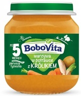 Bobovita Príkrm Jemná potrava z králika 125g